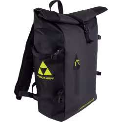 Рюкзак Fischer Roll Top Backpack, black/yellow, черный/желтый