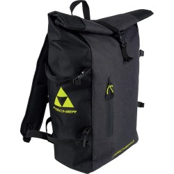 Рюкзак Fischer Roll Top Backpack, black/yellow, черный/желтый