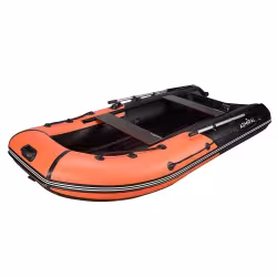 Надувная лодка ПВХ Адмирал 320 Classic LE, НДНД, красный/черный