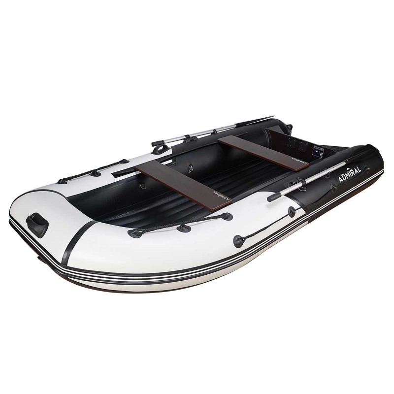 Надувная лодка ПВХ Адмирал 320 Classic LE, НДНД, голубой/черный