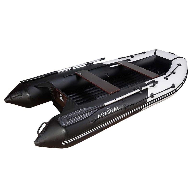 Надувная лодка ПВХ Адмирал 320 Classic LE, НДНД, голубой/черный