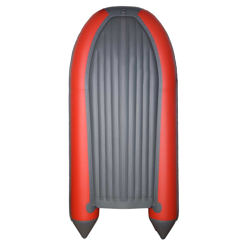 Надувная лодка ПВХ Адмирал 360, НДНД, красный/серый