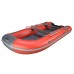 Надувная лодка ПВХ Адмирал 360, НДНД, красный/серый