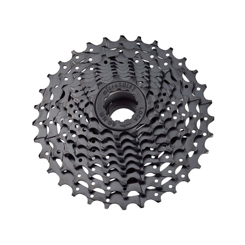 Кассета велосипедная MicroShift CS-H081, 8 скоростей, 11-32T, сталь, черный