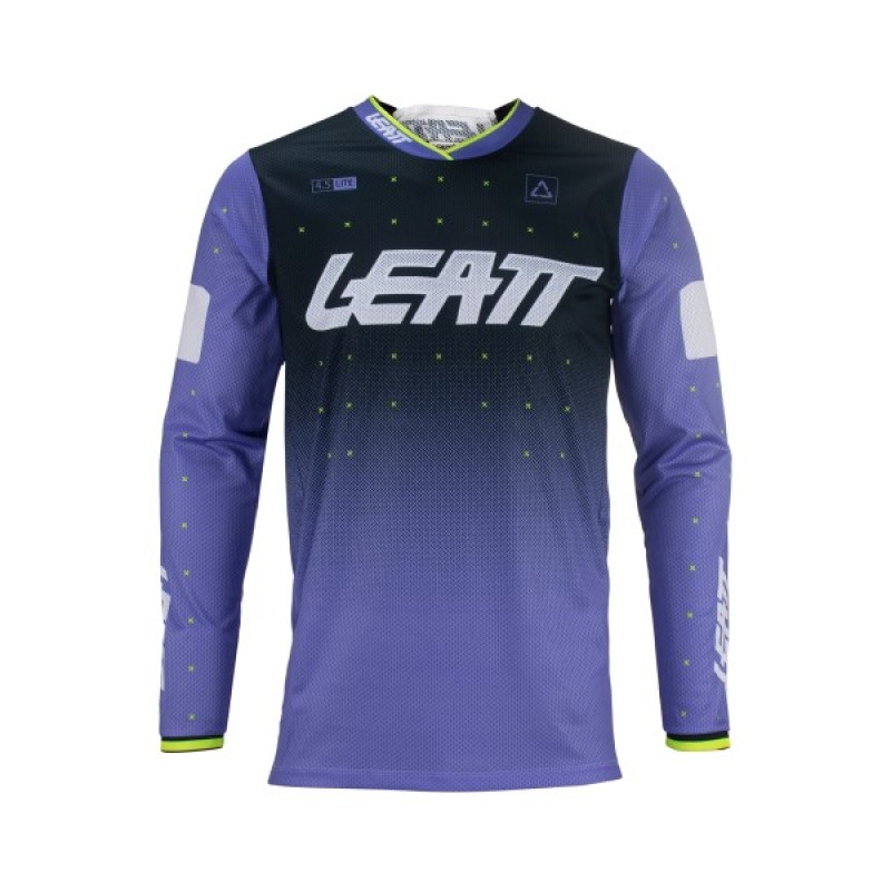 Джерси мужское Leatt Moto 4.5 Lite Jersey UV, полиэстер, фиолетовый, размер L (50)