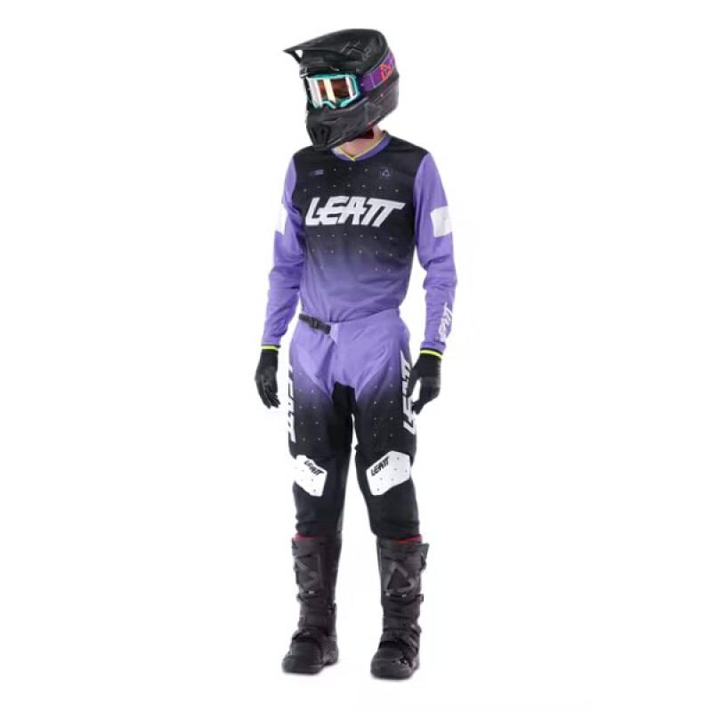 Джерси мужское Leatt Moto 4.5 Lite Jersey UV, полиэстер, фиолетовый, размер L (50)