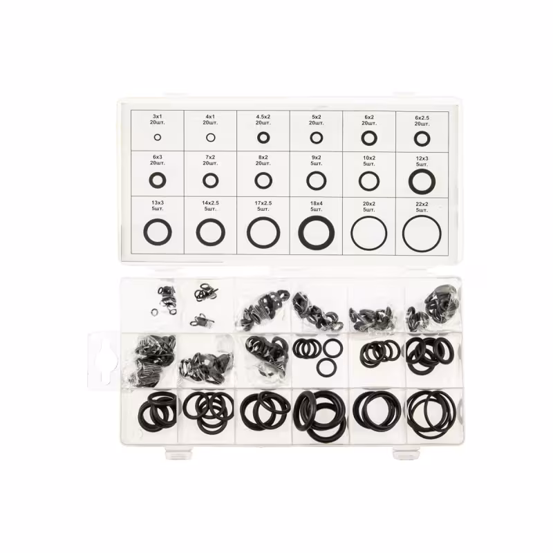 Набор уплотнительных колец Эврика ER-78225, 3х1-22х2мм, 225 предметов