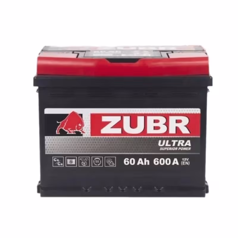 Аккумулятор Zubr Ultra 60Ah R+, 12V