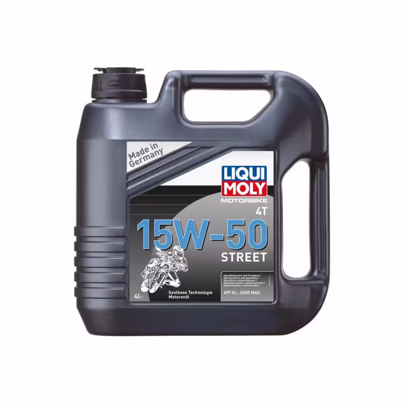 Масло моторное синтетическое для 4Т мотоциклов Liqui Moly Motorbike 4T Street 15W50, 1 л