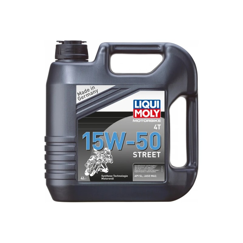 Масло моторное синтетическое для 4Т мотоциклов Liqui Moly Motorbike 4T Street 15W50, 1 л