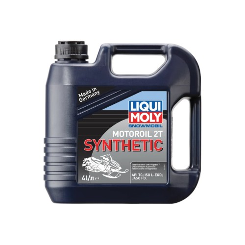 Масло моторное синтетическое для 2Т двигателей Liqui Moly Snowmobil Motoroil, 4 л