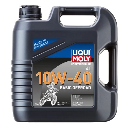 Масло моторное минеральное для 4Т двигателей Liqui Moly Basic Street 10W40, 4 л