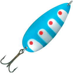 Блесна колеблющаяся Kuusamo Hauki, длина 80 мм, вес 22 г, цвет BLU/R-S