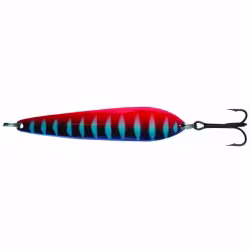 Блесна колеблющаяся Kuusamo Suomi, длина 90 мм, вес 30 гр, цвет W/BLU/R-S