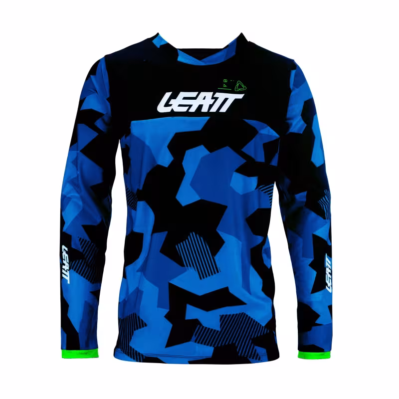 Джерси мужское Leatt Moto 4.5 Enduro Jersey, полиэстер, синий камуфляж, размер M