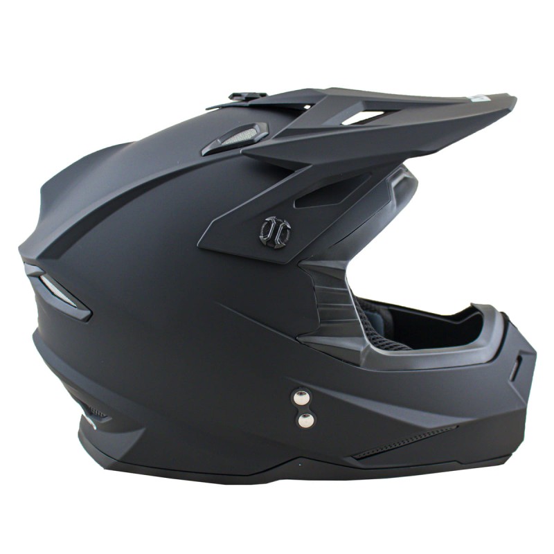 Мотошлем Ataki JK801 Solid, черный матовый, размер S