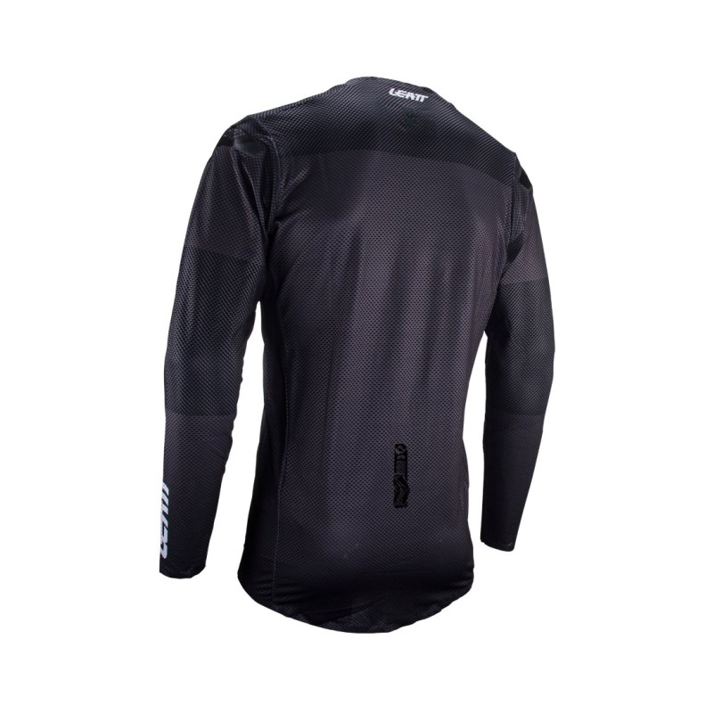 Джерси мужское Leatt Moto 5.5 UltraWeld Jersey Graphite, полиэстер, черный/темно-серый, размер XXL