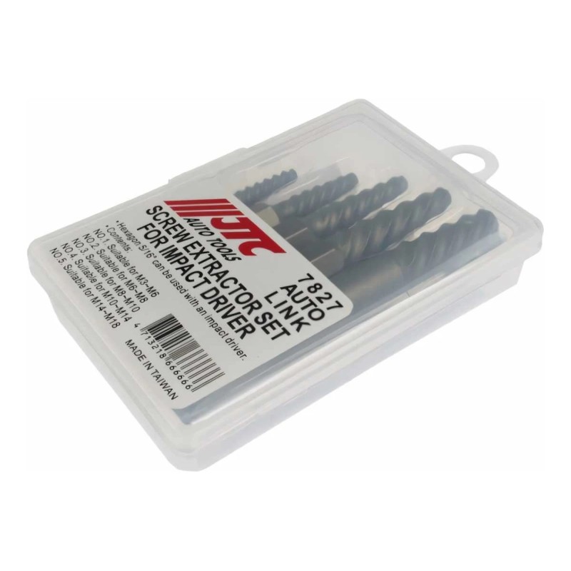 Набор экстракторов JTC-7827, 5/16 х М3-М18, 5 предметов