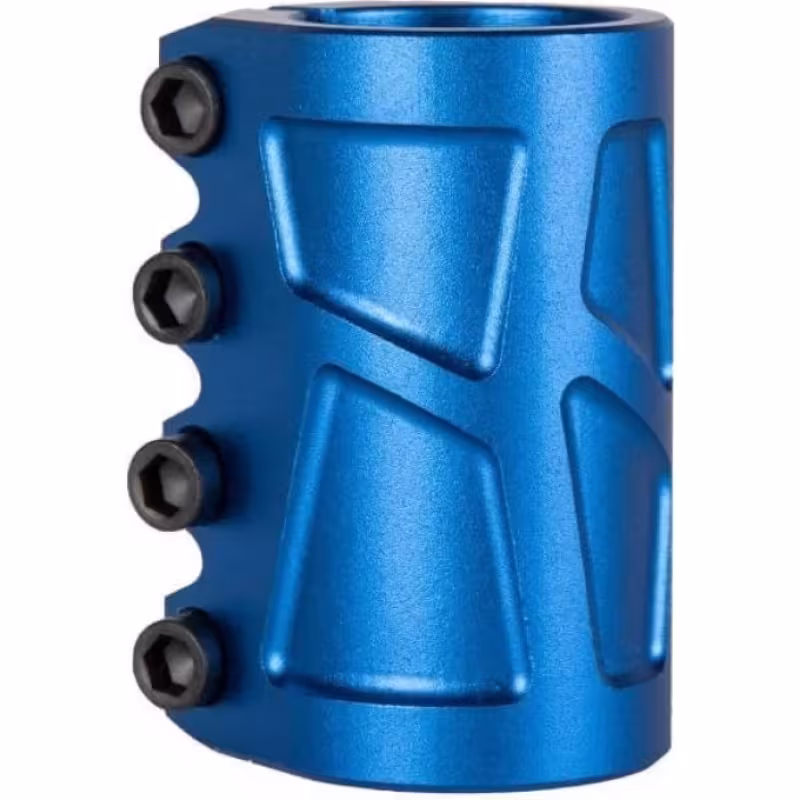 Зажим (хомут) для самоката Tech Team Chopper NN004035, 4 болта, 34.9 мм, синий