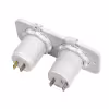 Гнездо зарядное USB с прикуривателем Easterner C30245W 5В, 2.4А