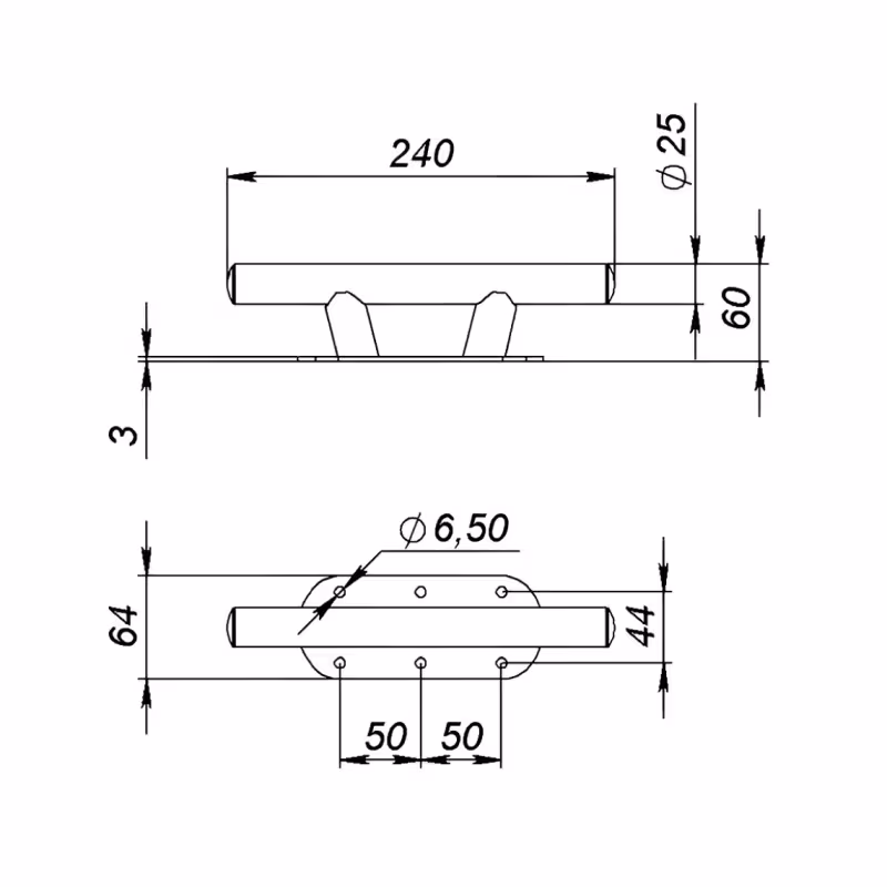 Утка швартовая Мореман 10268628, 240 мм