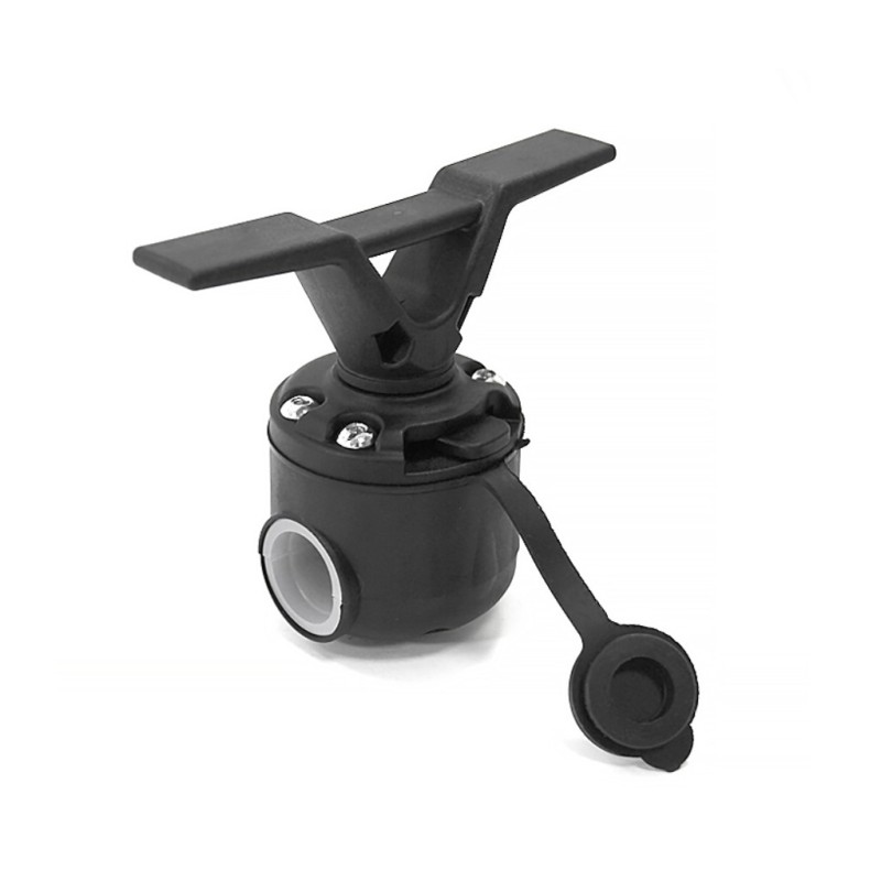 Утка швартовая с замком быстросъемным и хомутом на леер Мореман 10269547