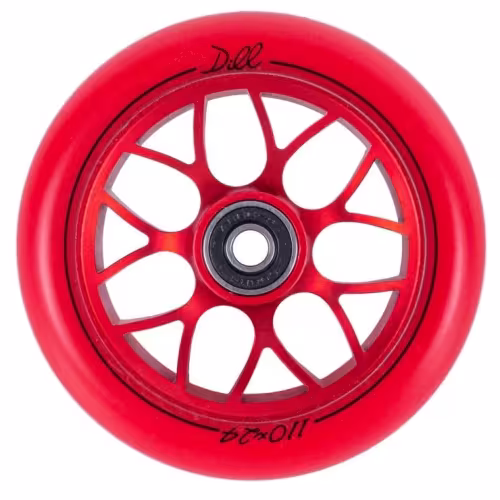 Колесо для самоката Tech Team Dill red, 110 мм, красный