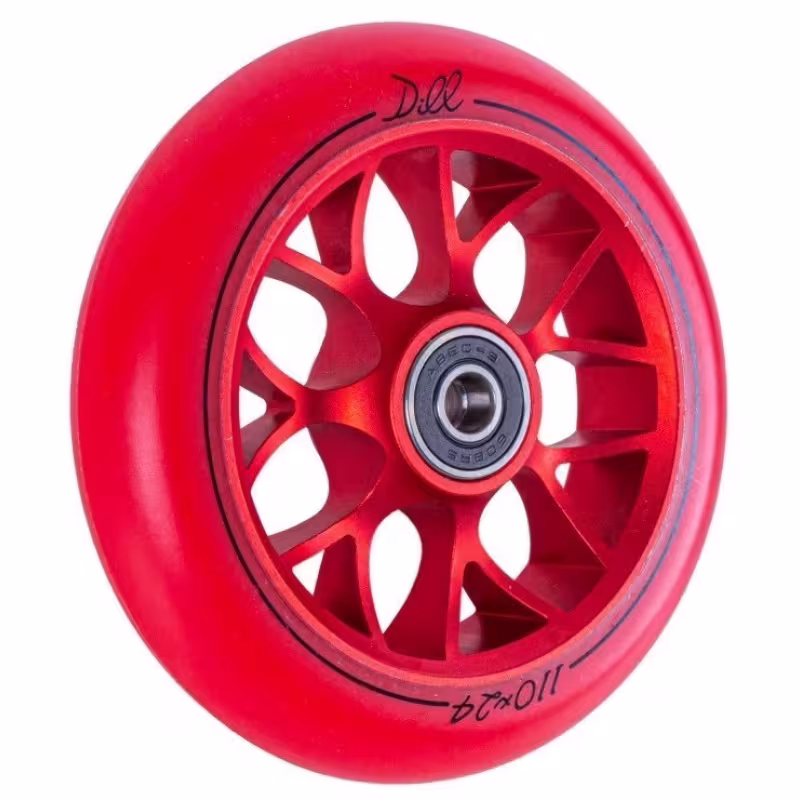 Колесо для самоката Tech Team Dill red, 110 мм, красный