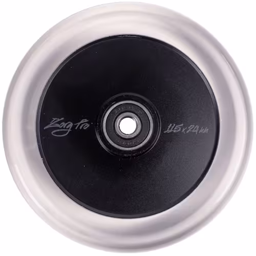 Колесо для самоката Tech Team Zorg Pro Transparent, 115 мм, прозрачный/черный