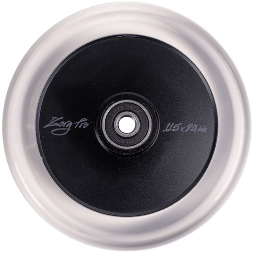 Колесо для самоката Tech Team Zorg Pro Transparent, 115 мм, прозрачный/черный