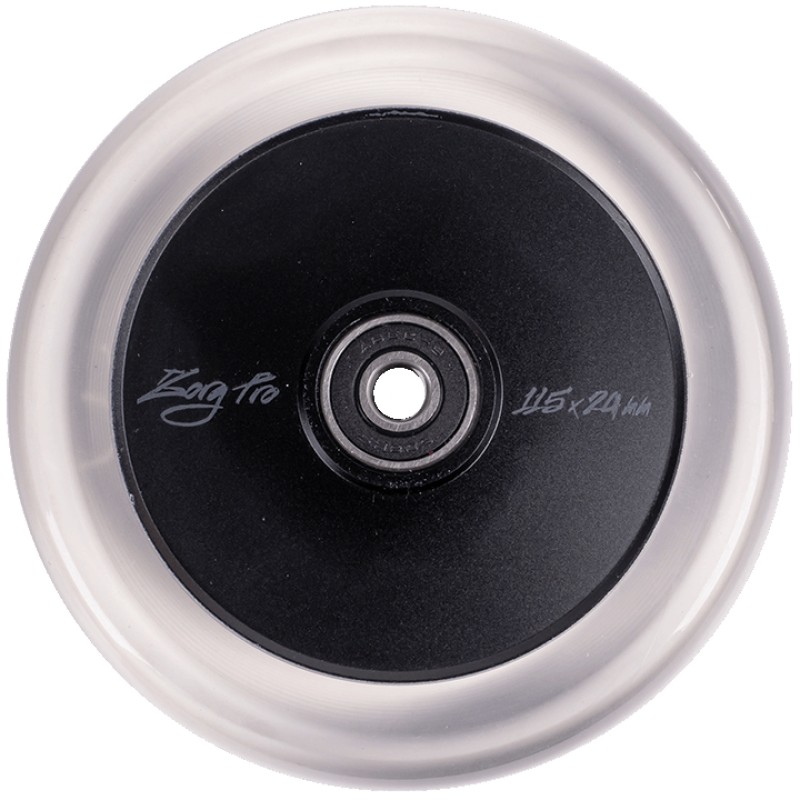 Колесо для самоката Tech Team Zorg Pro Transparent, 115 мм, прозрачный/черный