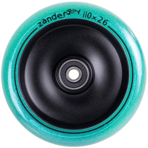 Колесо для самоката Tech Team Zander Сeladon, 110 мм, бирюзовый/черный