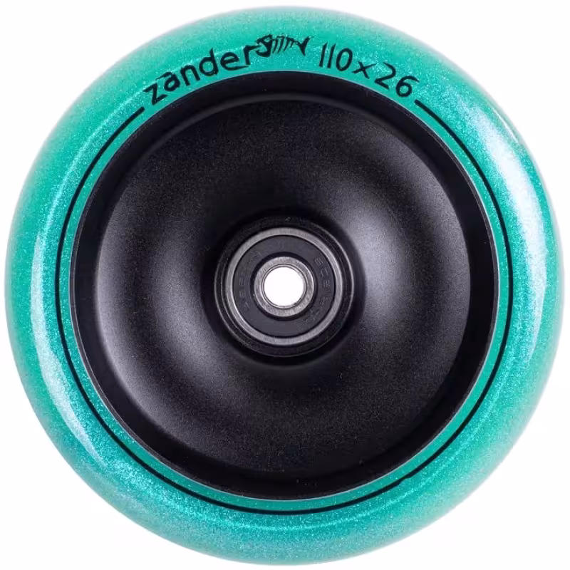 Колесо для самоката Tech Team Zander Сeladon, 110 мм, бирюзовый/черный