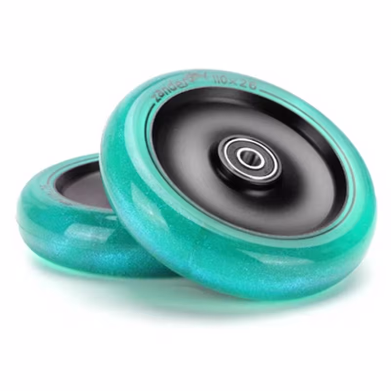 Колесо для самоката Tech Team Zander Сeladon, 110 мм, бирюзовый/черный