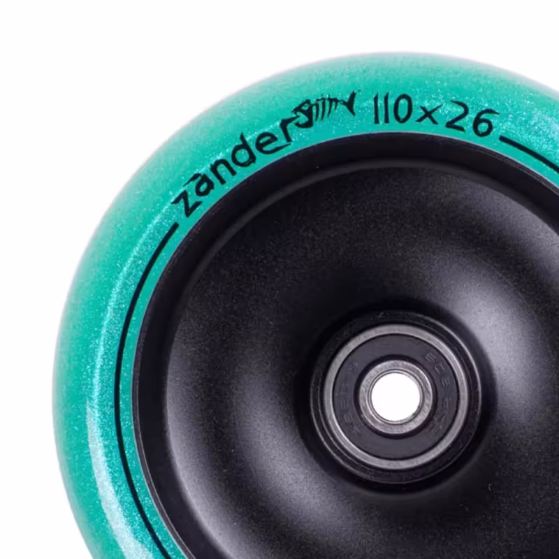 Колесо для самоката Tech Team Zander Сeladon, 110 мм, бирюзовый/черный