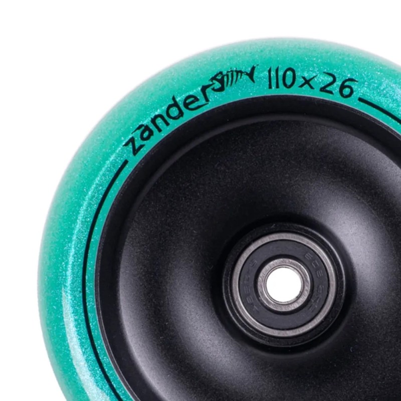 Колесо для самоката Tech Team Zander Сeladon, 110 мм, бирюзовый/черный