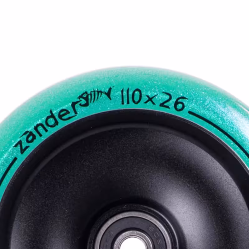 Колесо для самоката Tech Team Zander Сeladon, 110 мм, бирюзовый/черный