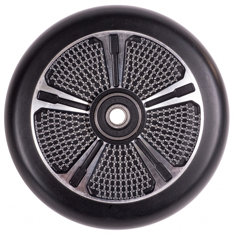 Колесо для самоката Tech Team Flox grey, 110 мм, серый/черный