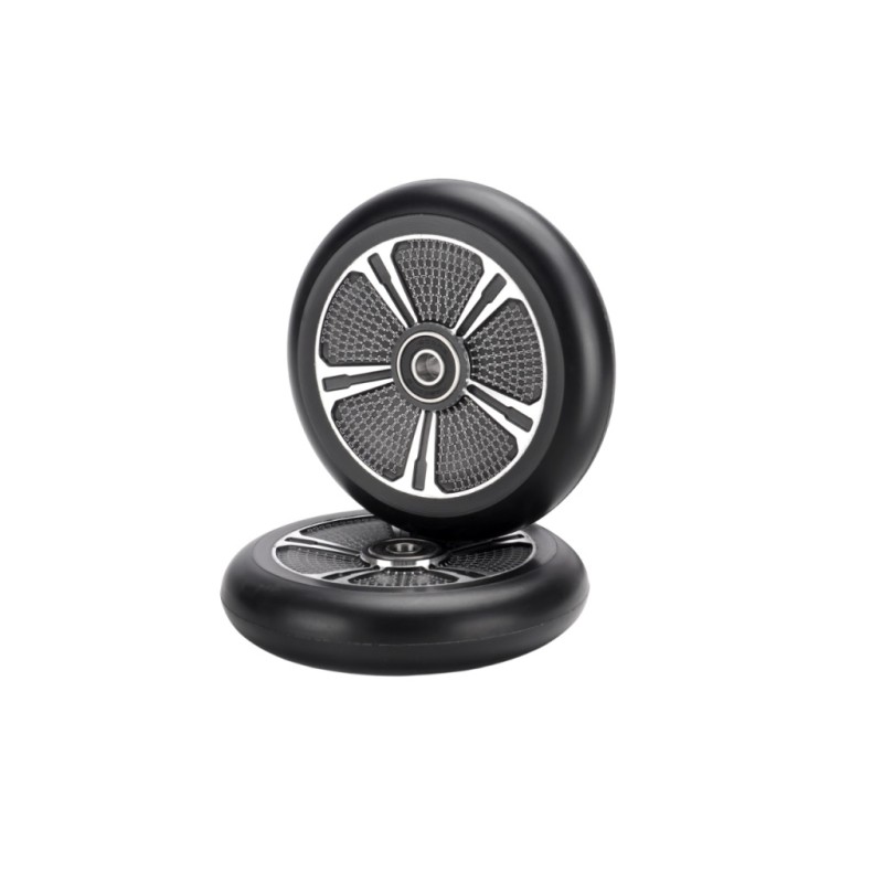 Колесо для самоката Tech Team Flox grey, 110 мм, серый/черный