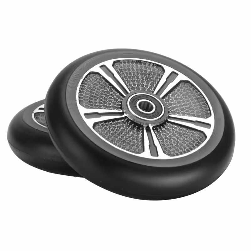 Колесо для самоката Tech Team Flox grey, 110 мм, серый/черный