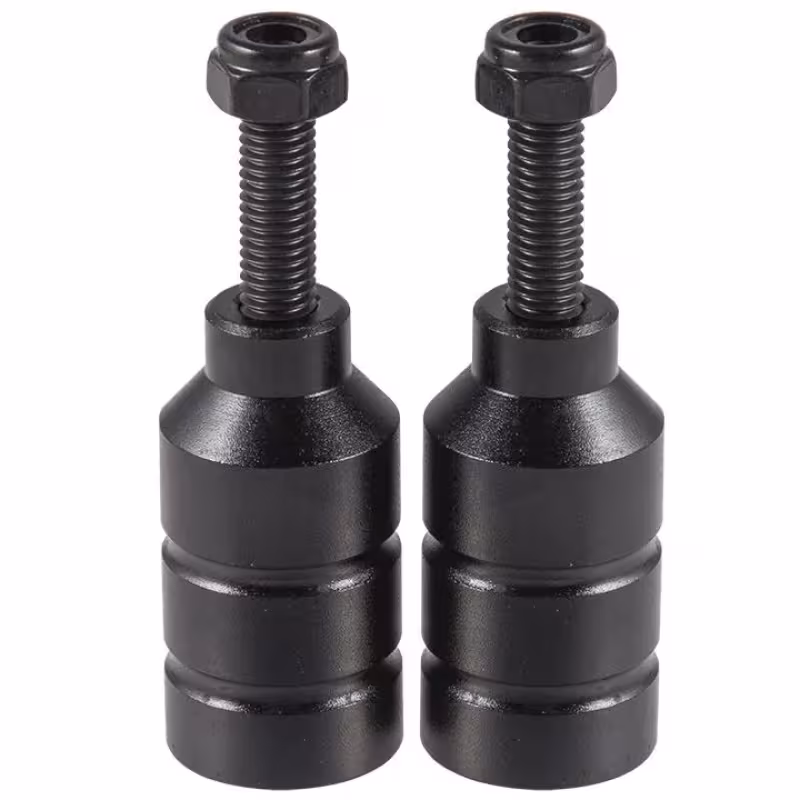 Пеги для самоката FW805400 Black, 2 пеги + 2 оси, 25x50 мм, черный