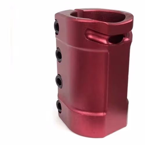 Зажим (хомут) для самоката Tech Team Chimera Red NN004033, 4 болта, 34.9 мм, красный