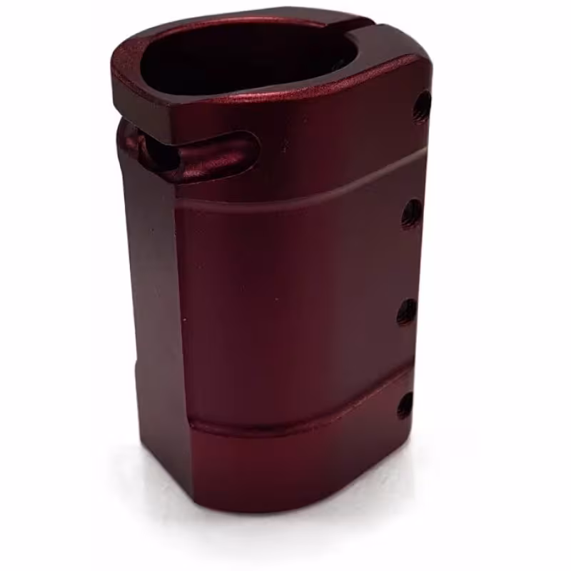 Зажим (хомут) для самоката Tech Team Chimera Red NN004033, 4 болта, 34.9 мм, красный