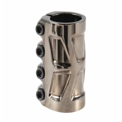 Зажим (хомут) для самоката Tech Team Harpy Black Chrome NN007749, 4 болта, 34.9 мм, стальной