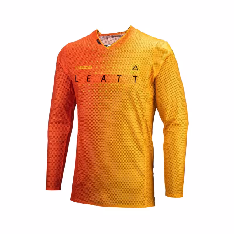 Джерси мужское Leatt Moto 5.5 UltraWeld Jersey Citrus, полиэстер, оранжевый, размер L