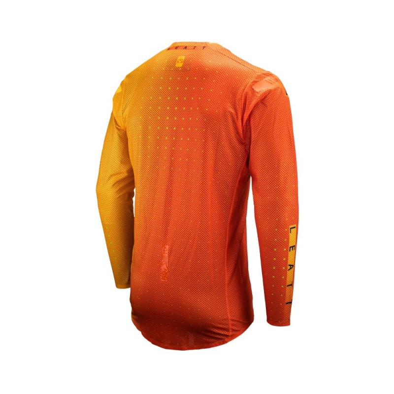 Джерси мужское Leatt Moto 5.5 UltraWeld Jersey Citrus, полиэстер, оранжевый, размер L