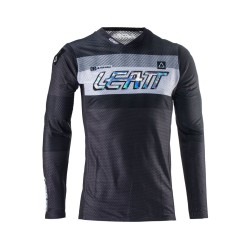 Джерси мужское Leatt Moto 5.5 UltraWeld Jersey Graphite, полиэстер, черный/темно-серый, размер L
