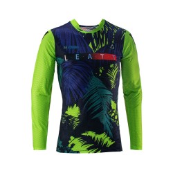 Джерси мужское Leatt Moto 5.5 UltraWeld Jersey Jungle, полиэстер, зеленый/синий, размер M
