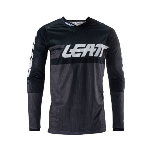 Джерси мужское Leatt Moto 4.5 X-Flow Jersey Black, полиэстер, черный, размер XL