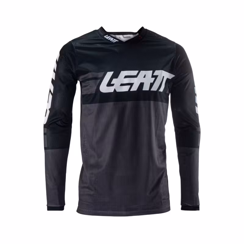 Джерси мужское Leatt Moto 4.5 X-Flow Jersey Black, полиэстер, черный, размер XL